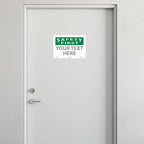 Custom OSHA Style Safety First Sign 10" x 14" Adhesive Vinyl Sign, Customizable - Image 3