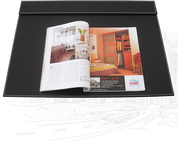 KINGFOM Ultra-Smooth PU Leather Desk Pad & Mat Office Desk Drawing & Writing - Image 8