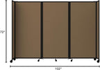 Versare Room Divider 360 Portable Wall Partition | Folding Panels | Large - Image 8