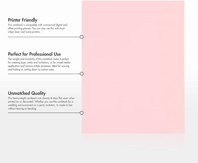 LUXPaper 8.5" x 11" Cardstock | Letter Size | Candy Pink | 100lb. Cover | 50 Qty - Image 8