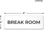 Break Room Sign, Durable ABS Plastic - Image 2