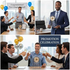 Movdyka Congratulation Gifts for Women Men, New Job Promotion Crystal Clock | Congratulation Gifts for Women Men, Congrats on New Job Promotion Gift for Coworkers Leader Employee, Crystal Plaque Decor