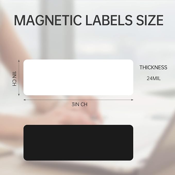 OQUYDEA 40-Pack Dry Erase Magnetic Labels - Image 2