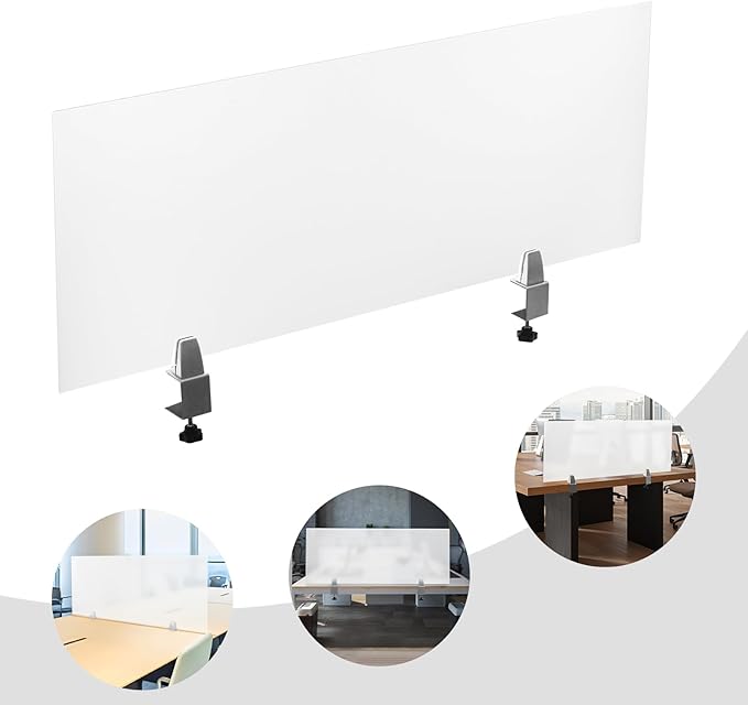Desk Divider for Students and Desk Privacy Panel, Frosted Acrylic Plexiglass - Image 9