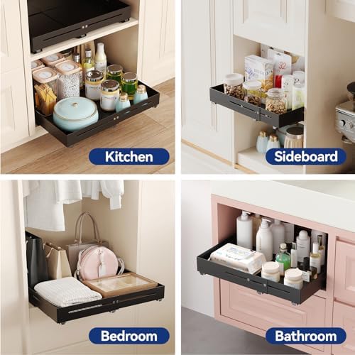 Pull out Cabinet Organizer, Full Metal Expandable Width (14.8"-20.8&quot...
