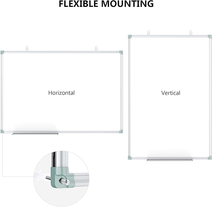 Lockways Magnetic Dry Erase Board, 36 x 24 Inch Magnetic Whiteboard White Board - Image 3