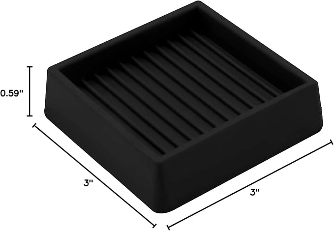 VOCOMO 2X2 Rubber Caster Cups, Non Slip Furniture Pads, Anti-Slip Gripper - Image 8