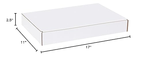 BOX USA Moving Boxes Large 17"L x 11"W x 2.5"H 25-Pack, Cardboard Box - Image 3