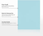 LUXPaper 8.5" x 11" Paper | Letter Size | Pastel Blue | 60lb. Text | 1 - Image 8