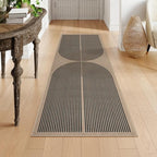 lahome modern rainbow easy jute outdoor runner rug, package contents