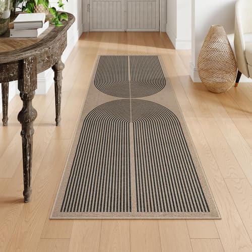 lahome modern rainbow easy jute outdoor runner rug, package contents