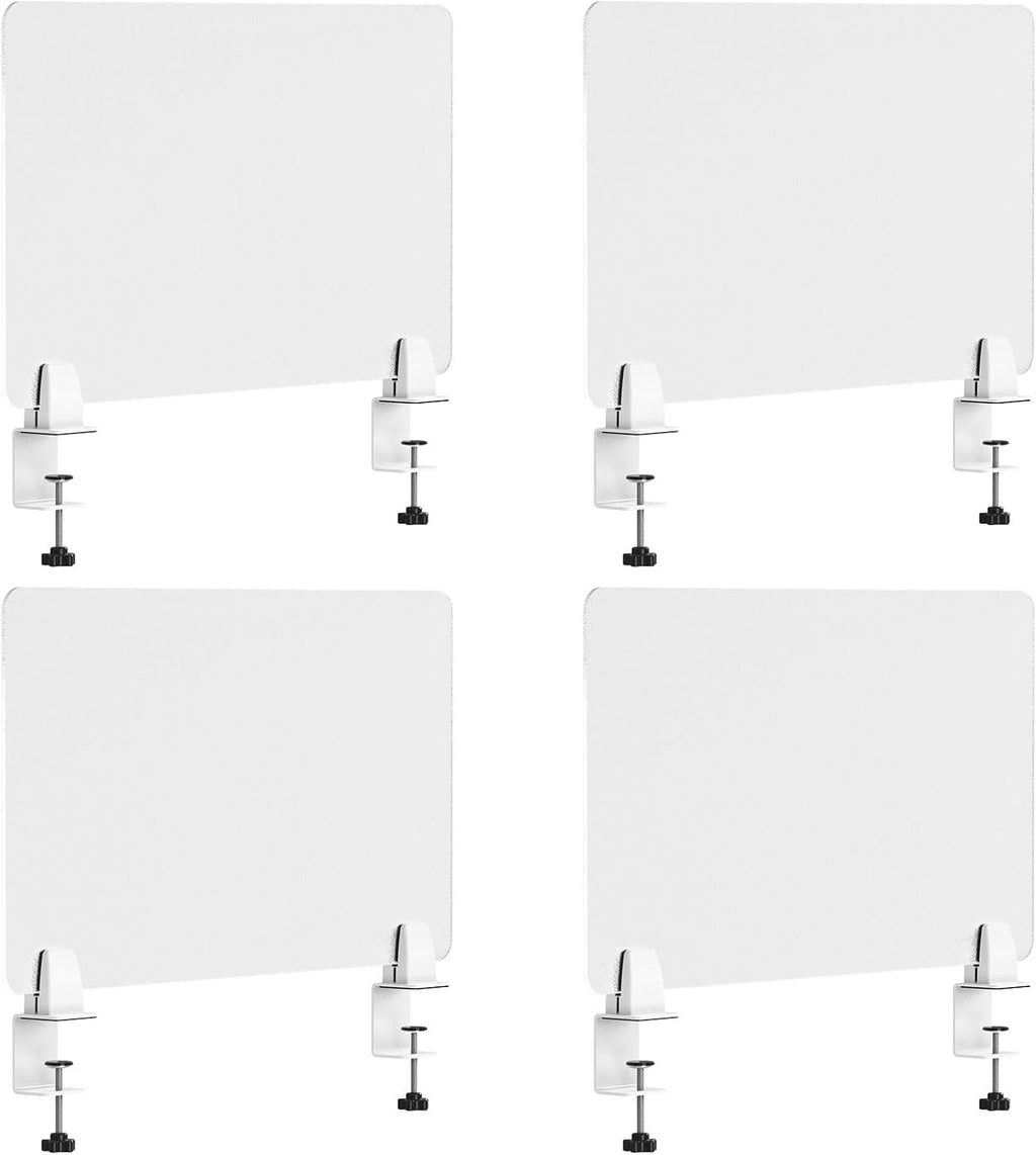 Desk Divider 4 Pcs Desk Privacy Panel 23.6''L x 15.8W'' Office Partitions