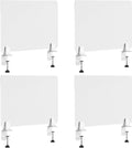 Desk Divider 4 Pcs Desk Privacy Panel 23.6''L x 15.8W'' Office Partitions