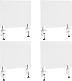 Desk Divider 4 Pcs Desk Privacy Panel 23.6''L x 15.8W'' Office Partitions
