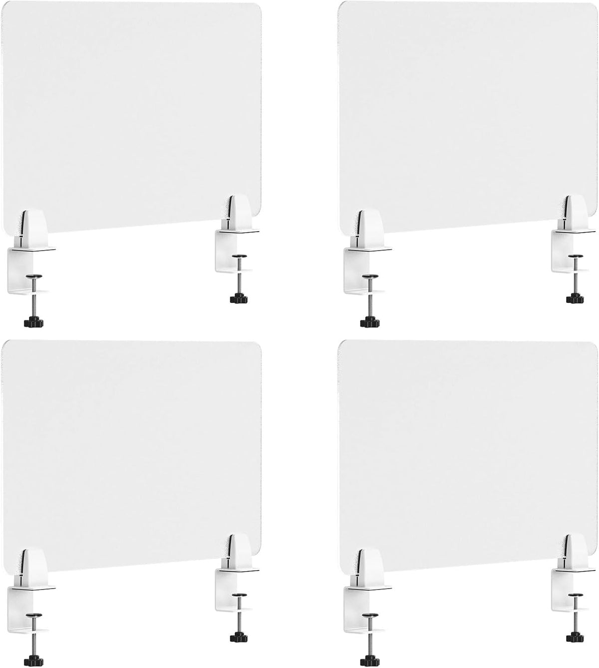 Desk Divider 4 Pcs Desk Privacy Panel 23.6''L x 15.8W'' Office Partitions