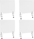 Desk Divider 4 Pcs Desk Privacy Panel 23.6''L x 15.8W'' Office Partitions by Yeaborn