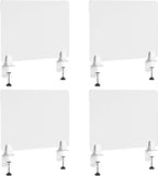 Desk Divider 4 Pcs Desk Privacy Panel 23.6''L x 15.8W'' Office Partitions by Yeaborn