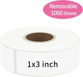 1000 Blank Removable Labels, Blank Removable Freezer Labels Water Oil Resistant by STARLIBOO