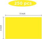 STARLIBOO 3"X5" Rectangle Color Coding Labels, Removable Square Label Inventory - Image 2