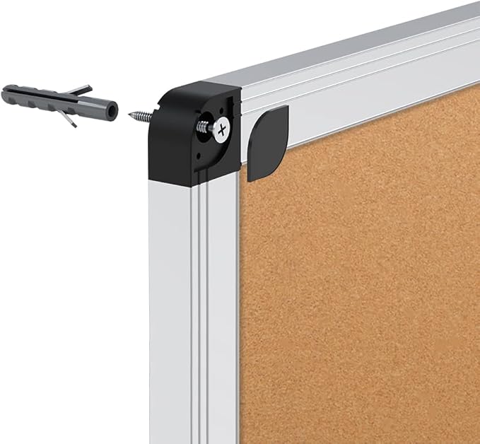VIZ-PRO Cork Notice Board, 36 X 24 Inches - Image 5