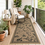 dweike easy jute non slip runner rug, 2x6 on a desk or shelf