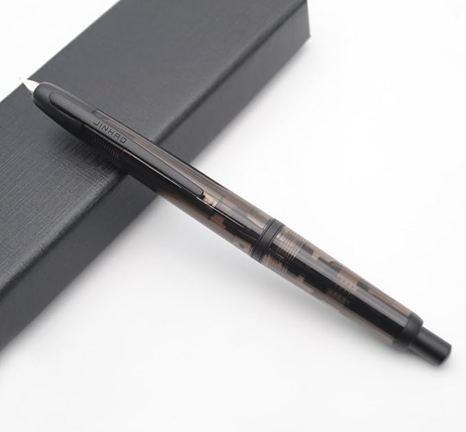 JINHAO 20 Press Fountain Pen, Retractable Capless Resin Pen - Image 3