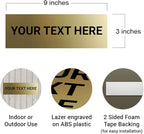 Basic Custom Personalizable Wall or Door Sign | Your Custom Message | Enter - Image 3