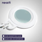Neatfi XL Bifocal LED Magnifying Lamp, 7-Inch Lens, 5D/20D Magnification - Image 2
