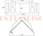 ENJ 20 Pack Flatbed Edge Protectors for Cargo Loads Corner Protectors Flatbed Used Together with Webbing to Protect Cargo, Red | Corner Protectors Flatbed Used Together with Webbing to Protect Cargo, Red