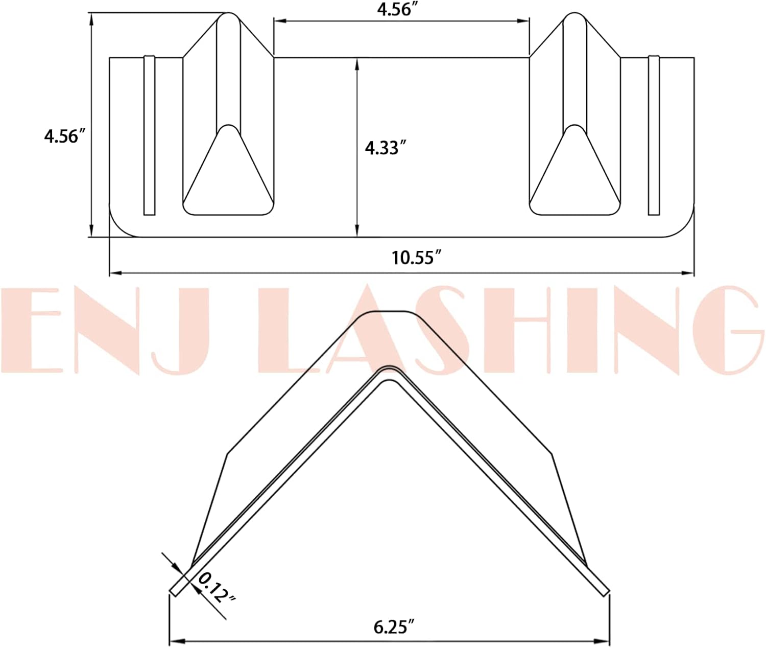 ENJ 20 Pack Flatbed Edge Protectors for Cargo Loads Corner Protectors Flatbed Used Together with Webbing to Protect Cargo, Red | Corner Protectors Flatbed Used Together with Webbing to Protect Cargo, Red
