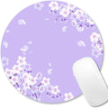 IMAYONDIA Cute Purple Mouse Pad Small, Floral Flower Round Mouse Pads, Sakura by IMAYONDIA