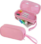 HiGaits Pencil Case for Boys, Durable Pen Box Pink Cat - Image 3