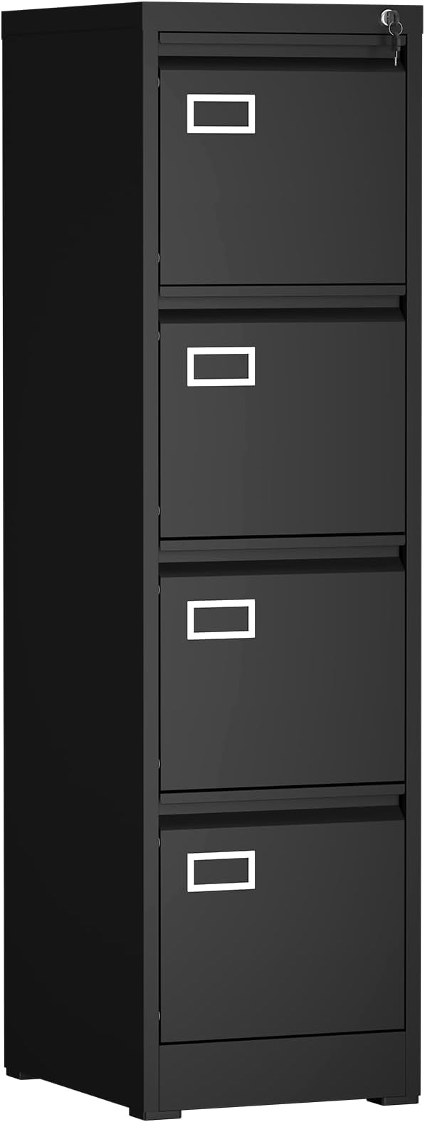 4 Drawer File Cabinet with Lock, High-Capacity Vertical Metal Filing Cabinet by Unknown