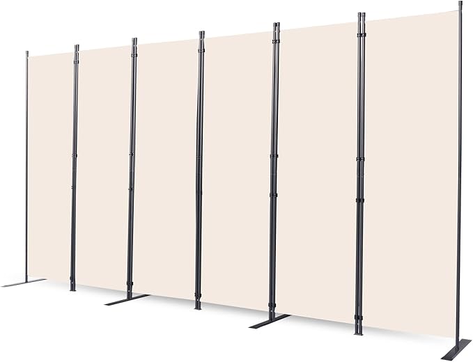 CHOSENM Room Divider, 6 Panel Folding Privacy Screens by CHOSENM