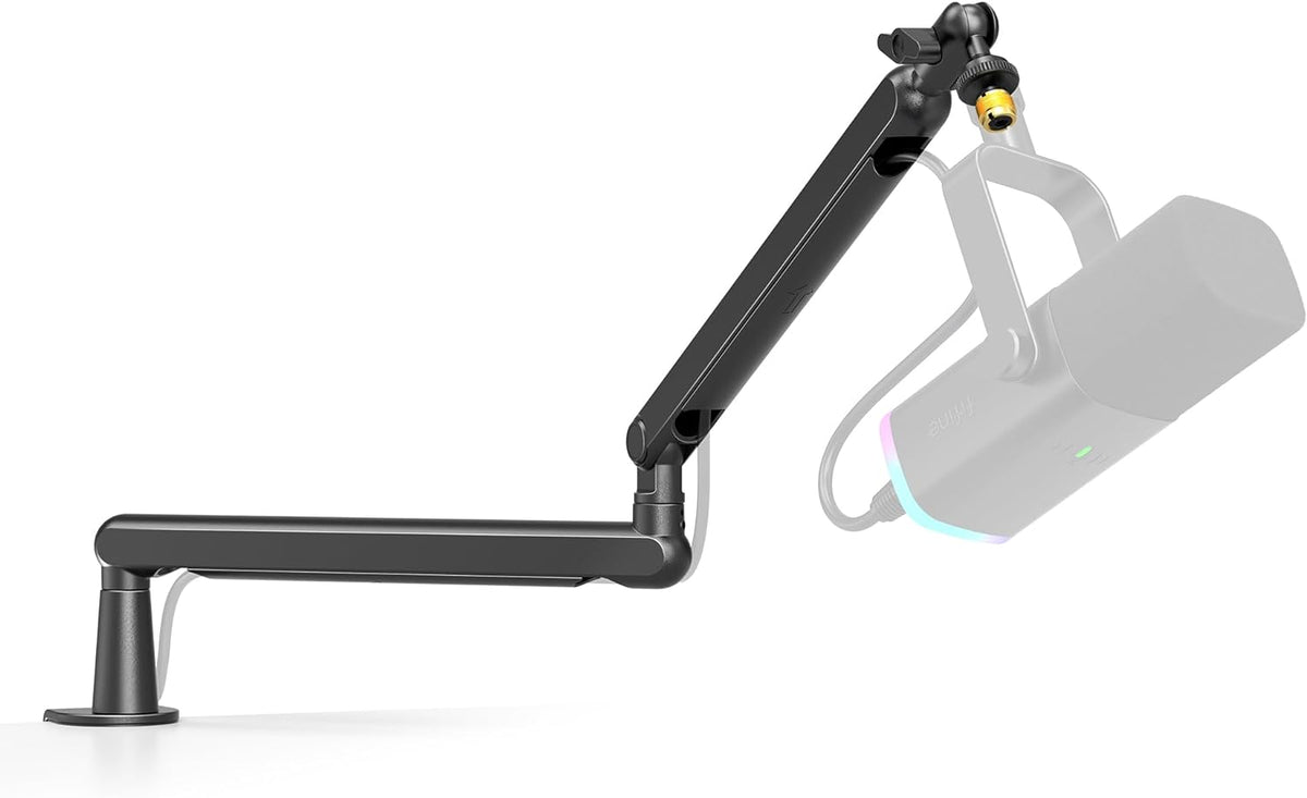 FIFINE BM88 Low Profile Microphone Boom Arm Stand for Gaming Streaming