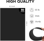 50 Pack Black Cardstock 8.5 x 11, Goefun 65lb Card Stock Printer Paper - Image 2
