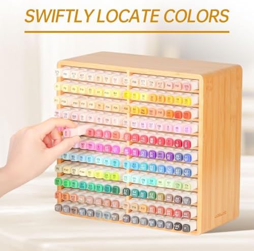 walowalo markers organizer hold 176 markers birthday gifts, side view