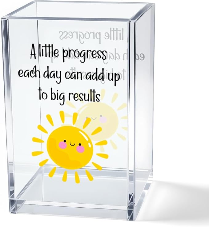 Vgrti A Little Progress Each Day Can Add Up To Big Results Acrylic Cosmetic by Unknown