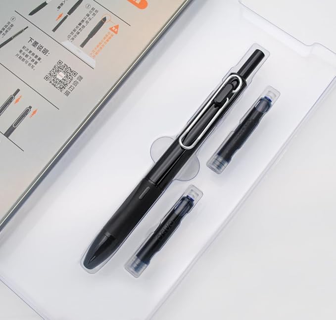 xixixiaozhu OASO K018 Sealed Retractable Fountain Pen Set 0.5mm - Image 6