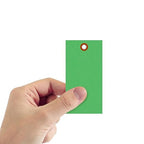 SmartSign 4.75 x 2.375 inch “Green” Blank Tyvek Shipping Tags - Image 2