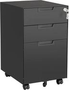 Letaya 3 Drawer Mobile File Cabinet by LetayaMetalCabinets