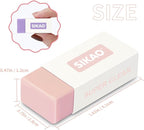 Morandi Erasers, 6 Pack Aesthetic Block Pencil Erasers – Soft Neutral Colors - Image 2