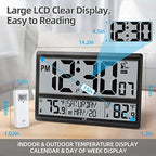 lff atomic clock 4.5" numbers, 15'' large display, close-up detail