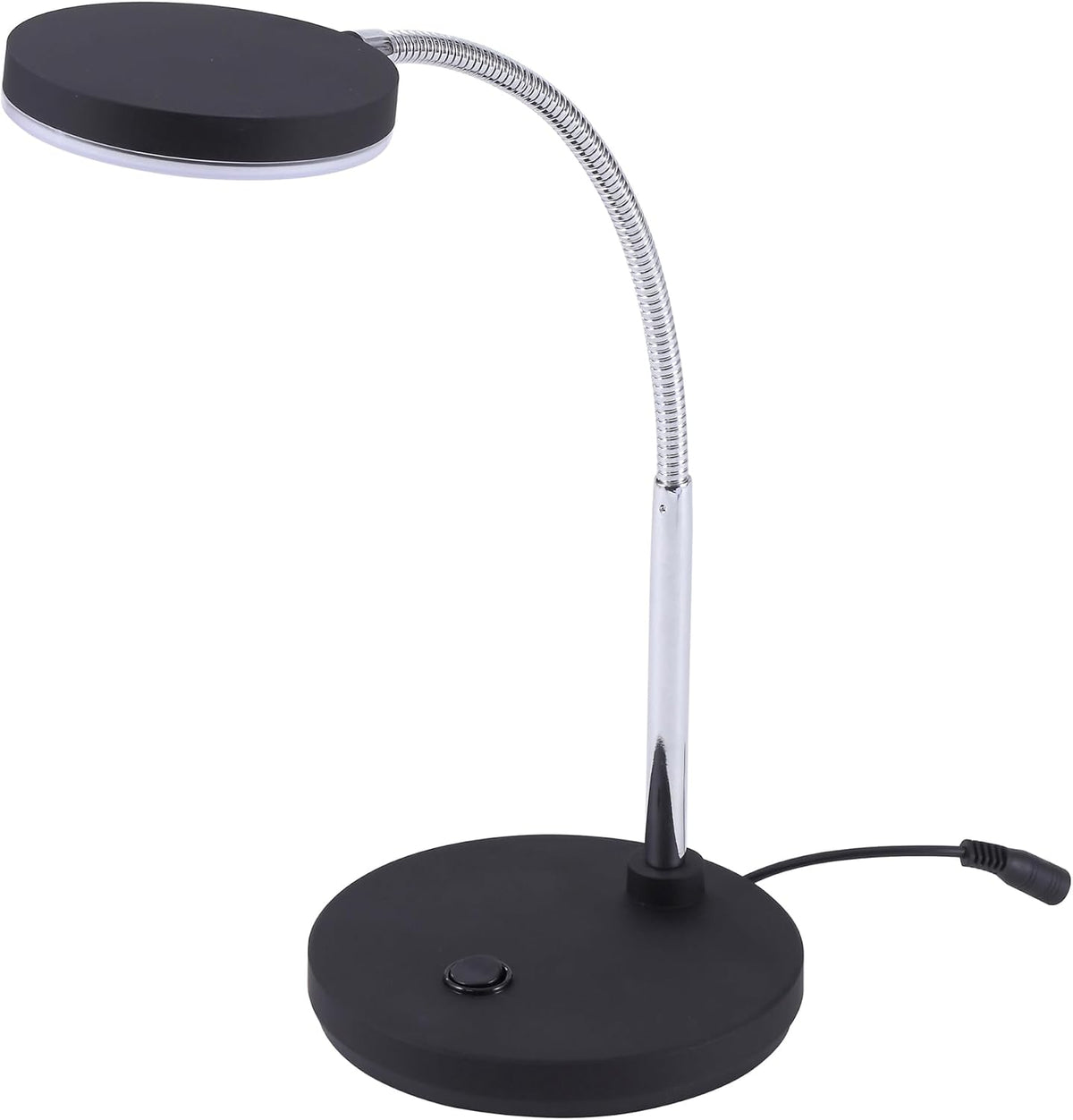 Bostitch Office LED Metal Gooseneck Desk Lamp, Flicker Free, Adjustable Head ...