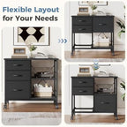 dumos 3 drawer mobile file cabinet, space saving, package contents