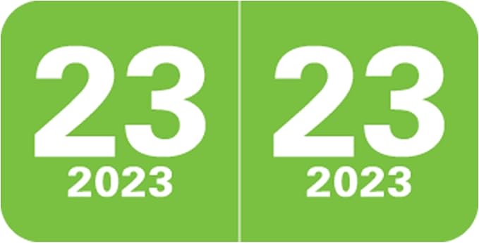 2023 Year Stickers, Doctor Stuff 2023 Chart Stickers, Light Green Colored by DoctorStuff