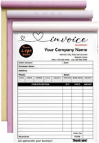 Personalized Invoice Book Custom 2 Part/3 Part Receipt Book Quote Estimate by BFHEFGSUU