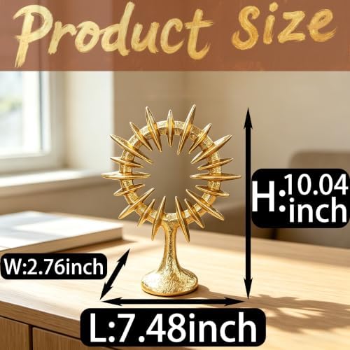 10" Modern Abstract Decorative Sculpture, Dining Living Room Desk Decor,...
