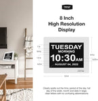 American Lifetime 【New 2023】 Dementia Clock Large Digital Clock - Image 4