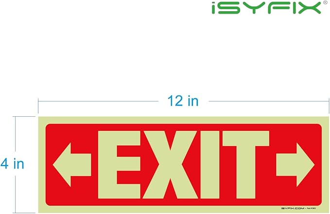 iSYFIX Exit Stickers Signs - Image 8